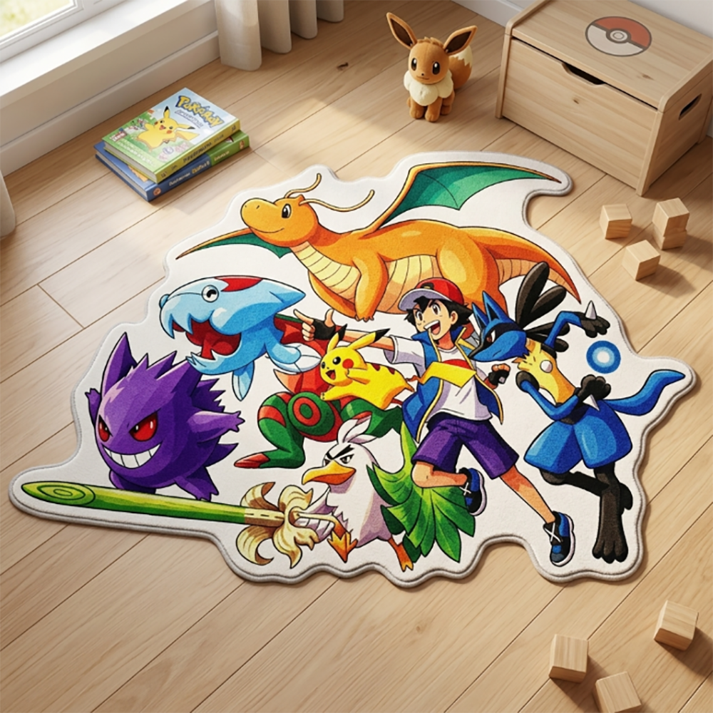 Gaming Accessories For Kids Room - Pokemon Ash & Partner Team Anime