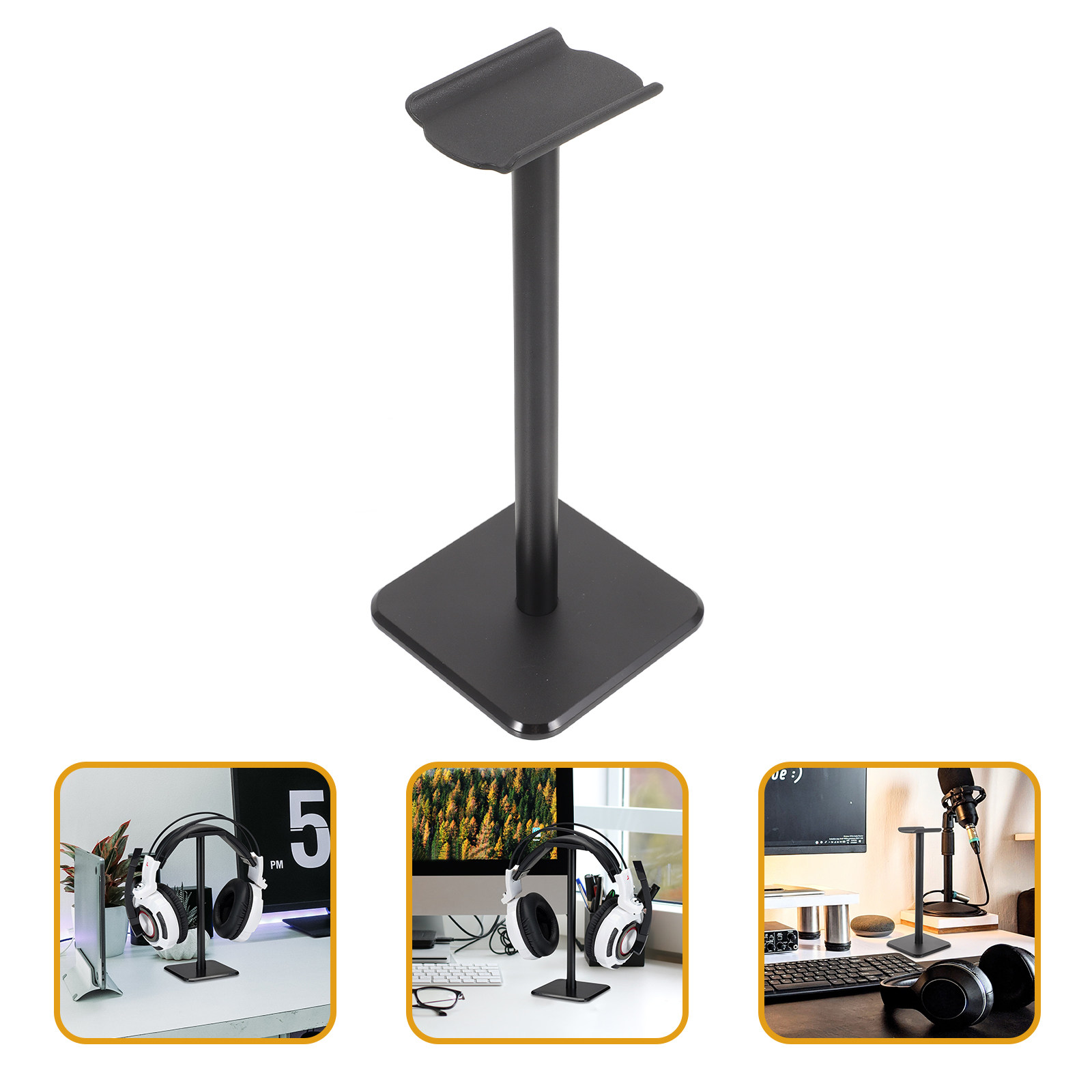 Gaming Accessories Rack - Headset Holder Weighed Stable Headphone Stand