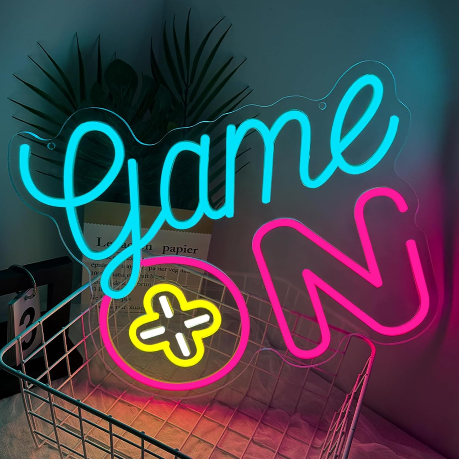 Gaming Accessories For Kids Room - Game on Neon Sign Gaming LED