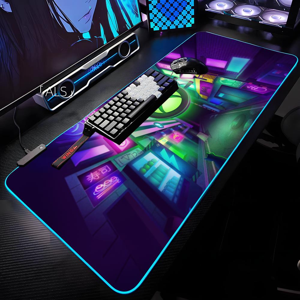 Gaming Accessories Logo - X-XboxS LOGO Mouse Pad RGB Backlit