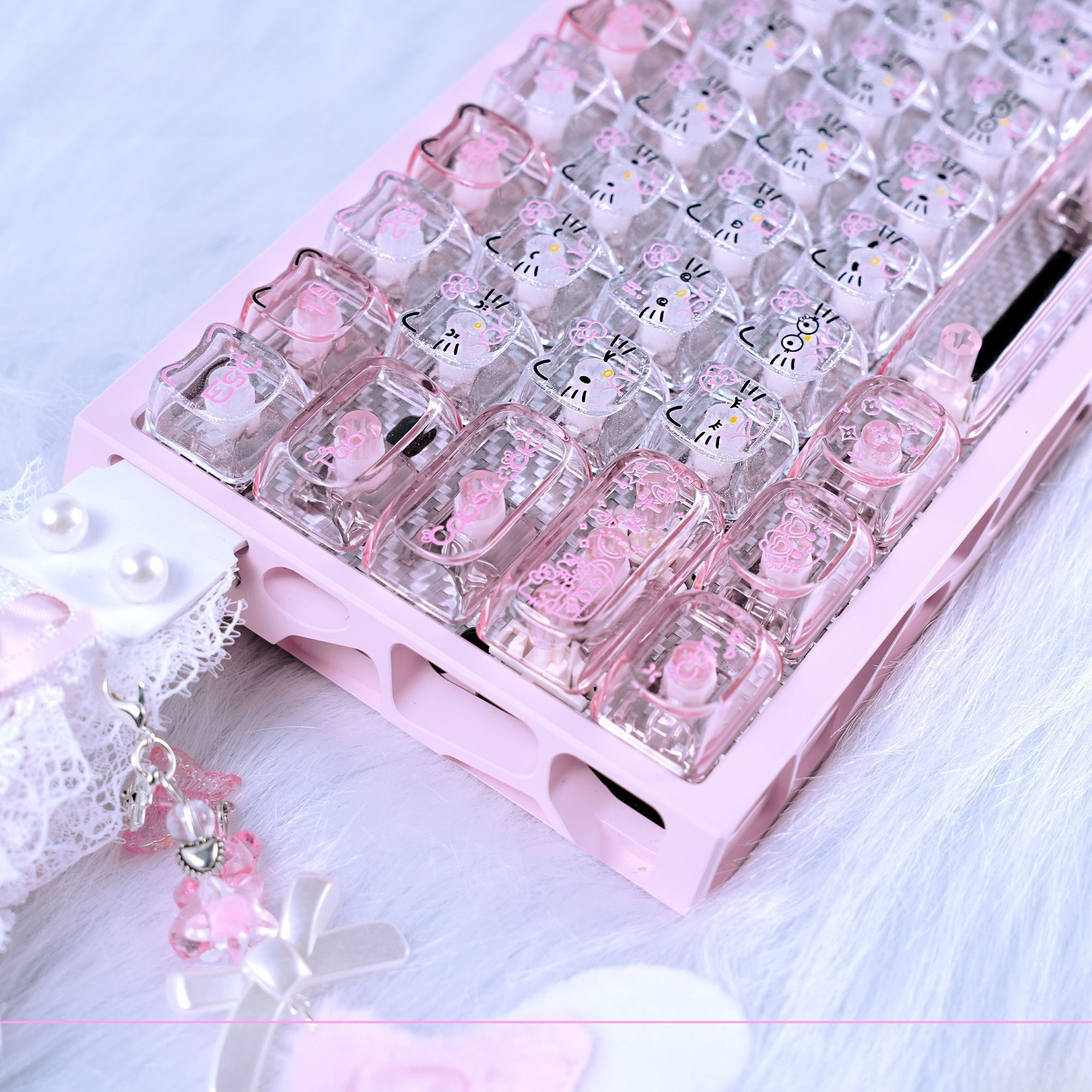 Anime Sanrio Hello Kitty Trans – Gaming Accessories Kawaii Bewertung und Preis