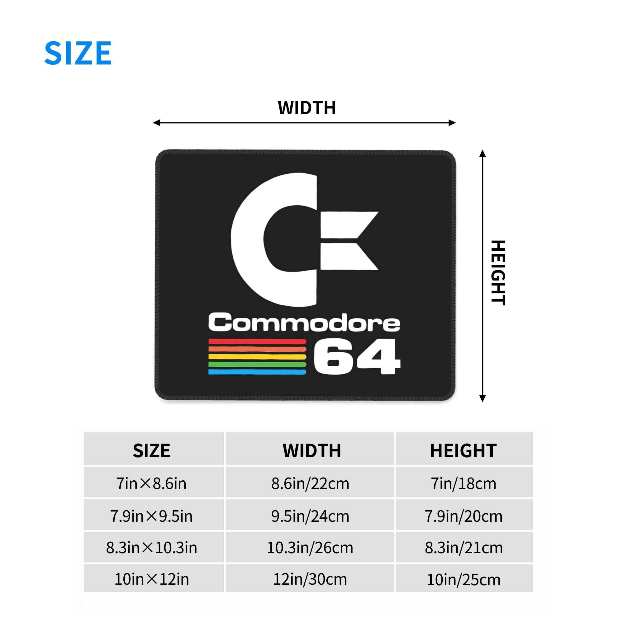 Commodore C64 Logo Mouse Pad C – Gaming Accessories Logo Bewertung und Preis
