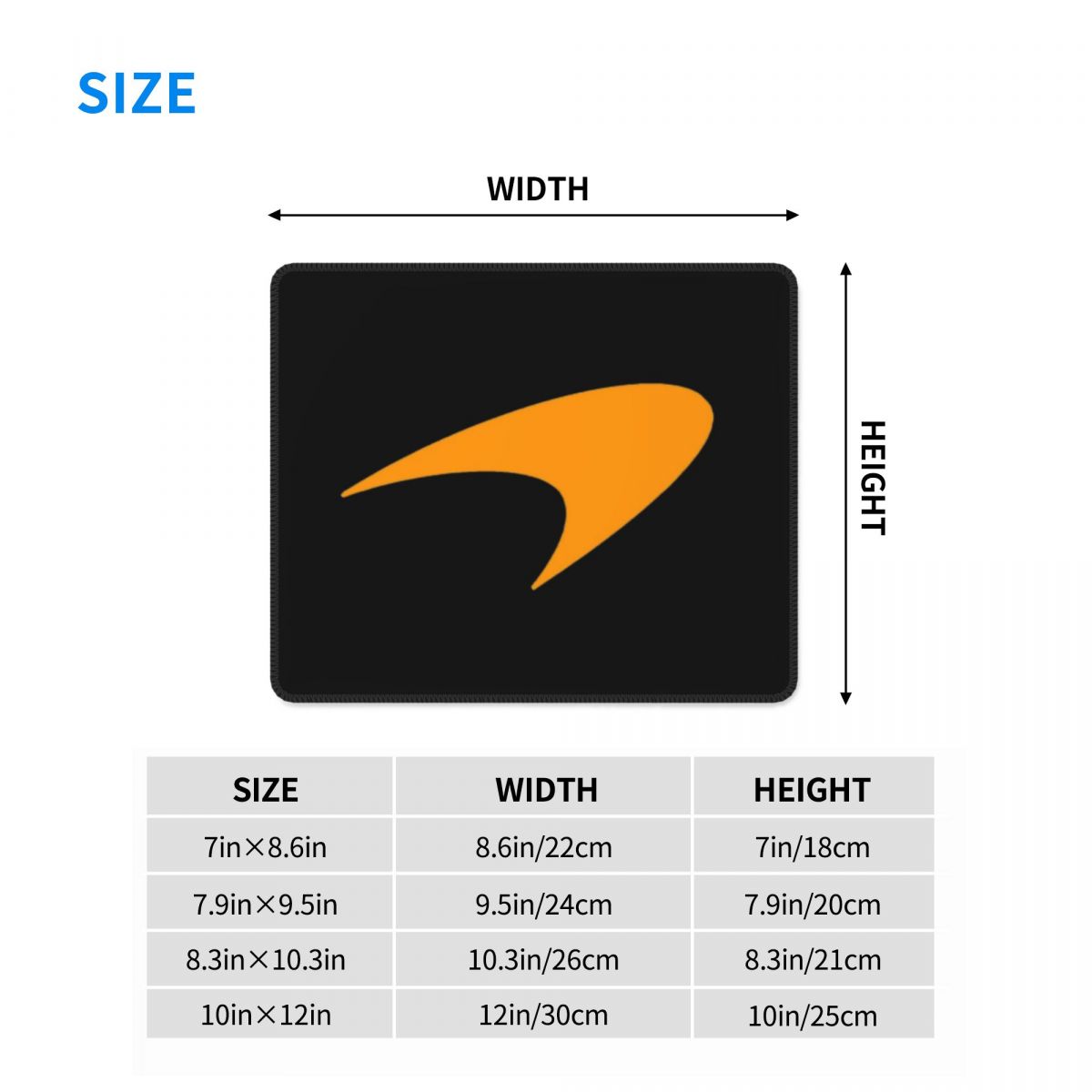 Multi-size Mouse Pad M-McLaren – Gaming Accessories Logo Bewertung und Preis