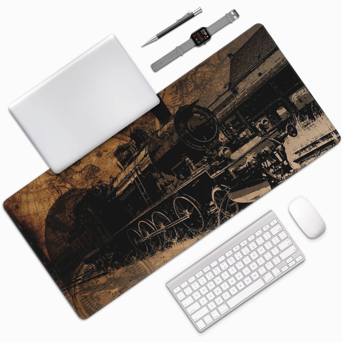 Large Mouse Pad Vintage Steam  – Vintage Gaming Accessories Bewertung und Preis