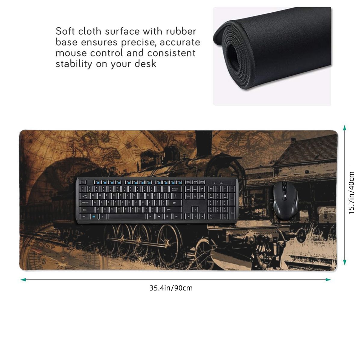 Large Mouse Pad Vintage Steam  – Vintage Gaming Accessories Bewertung und Preis