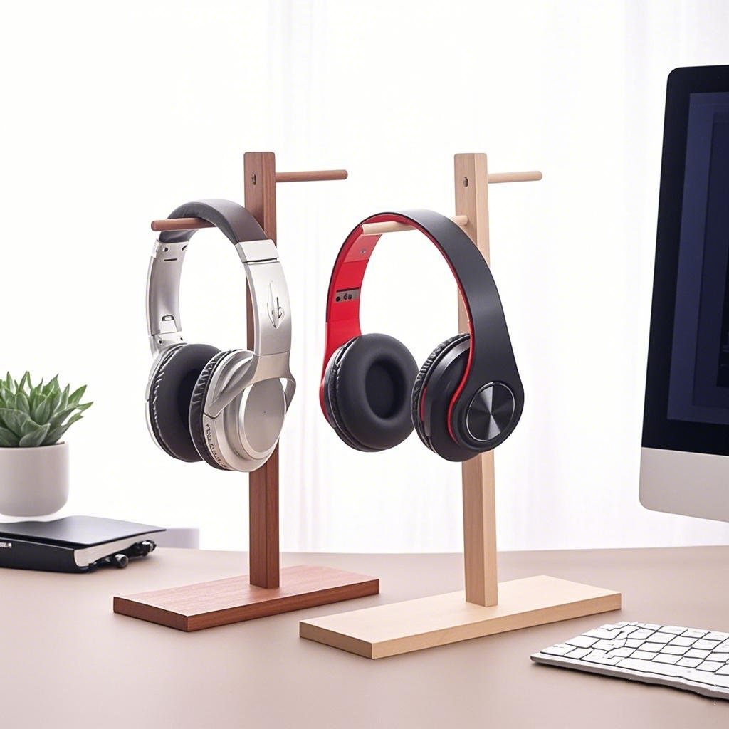 Wood Headphone Stand Earphone  – Gaming Accessories Rack Bewertung und Preis