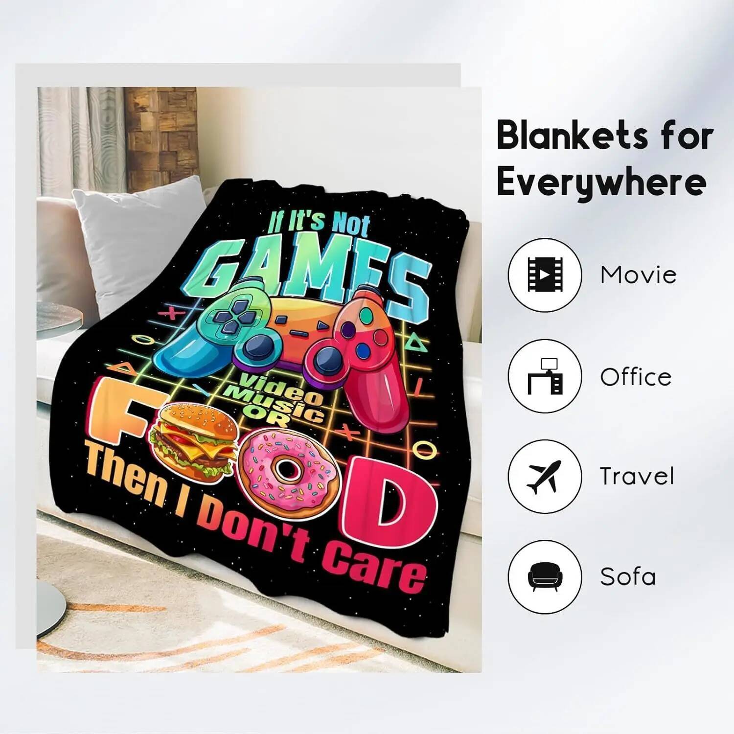 Boys Blanket - Gaming Blanket  – Gaming Accessories For Kids Room Bewertung und Preis