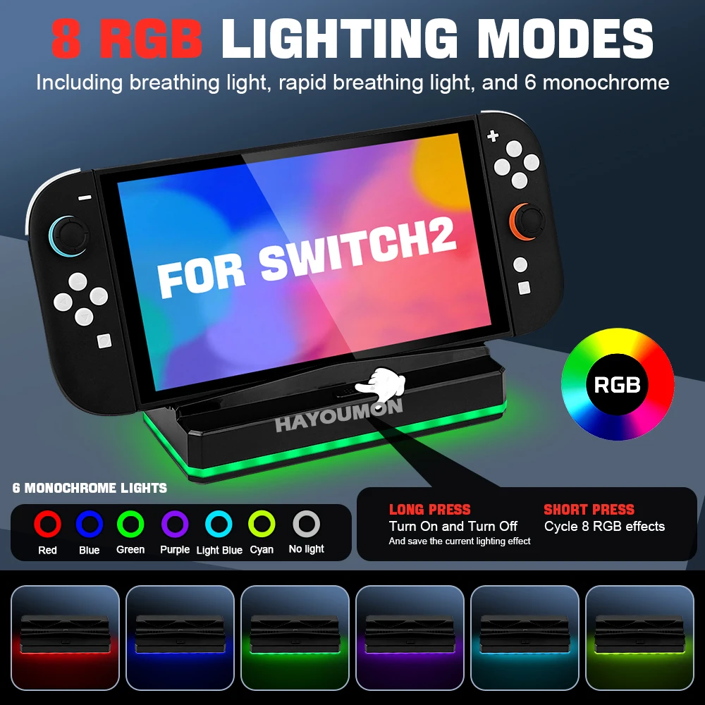 For NS Switch 2 Portable Charg – Gaming Accessories Led Bewertung und Preis
