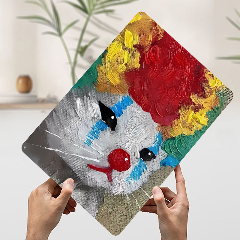 Sad Clown Cat Painting Tinplat – Vintage Gaming Accessories Bewertung und Preis