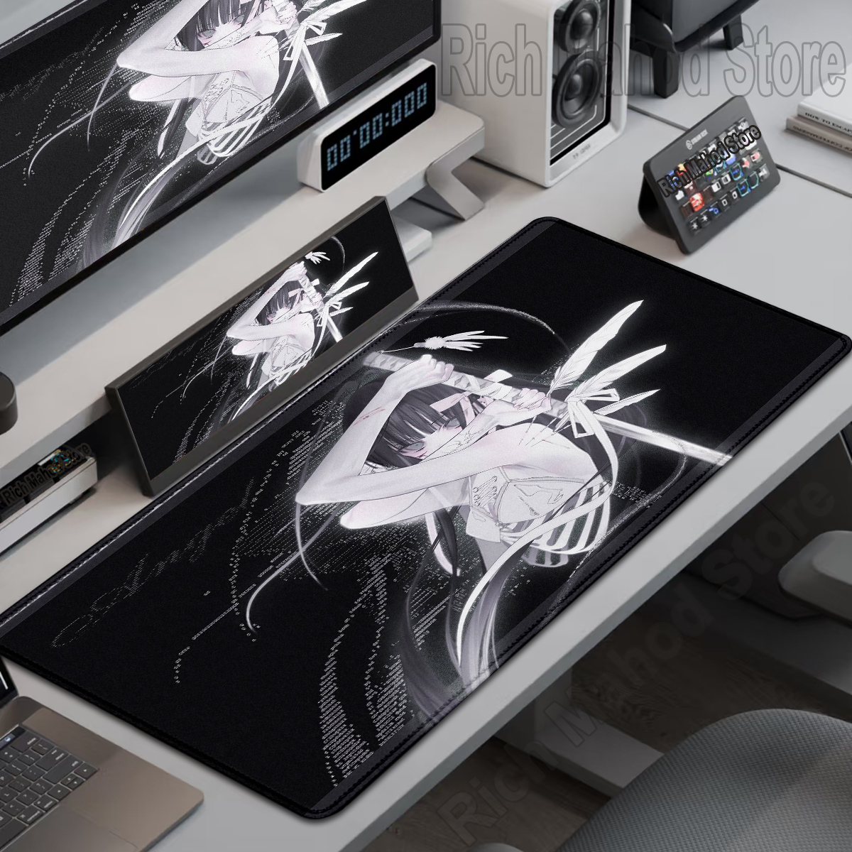 Black White Skeleton Sword Gir – Gaming Accessories For Your Desk Bewertung und Preis