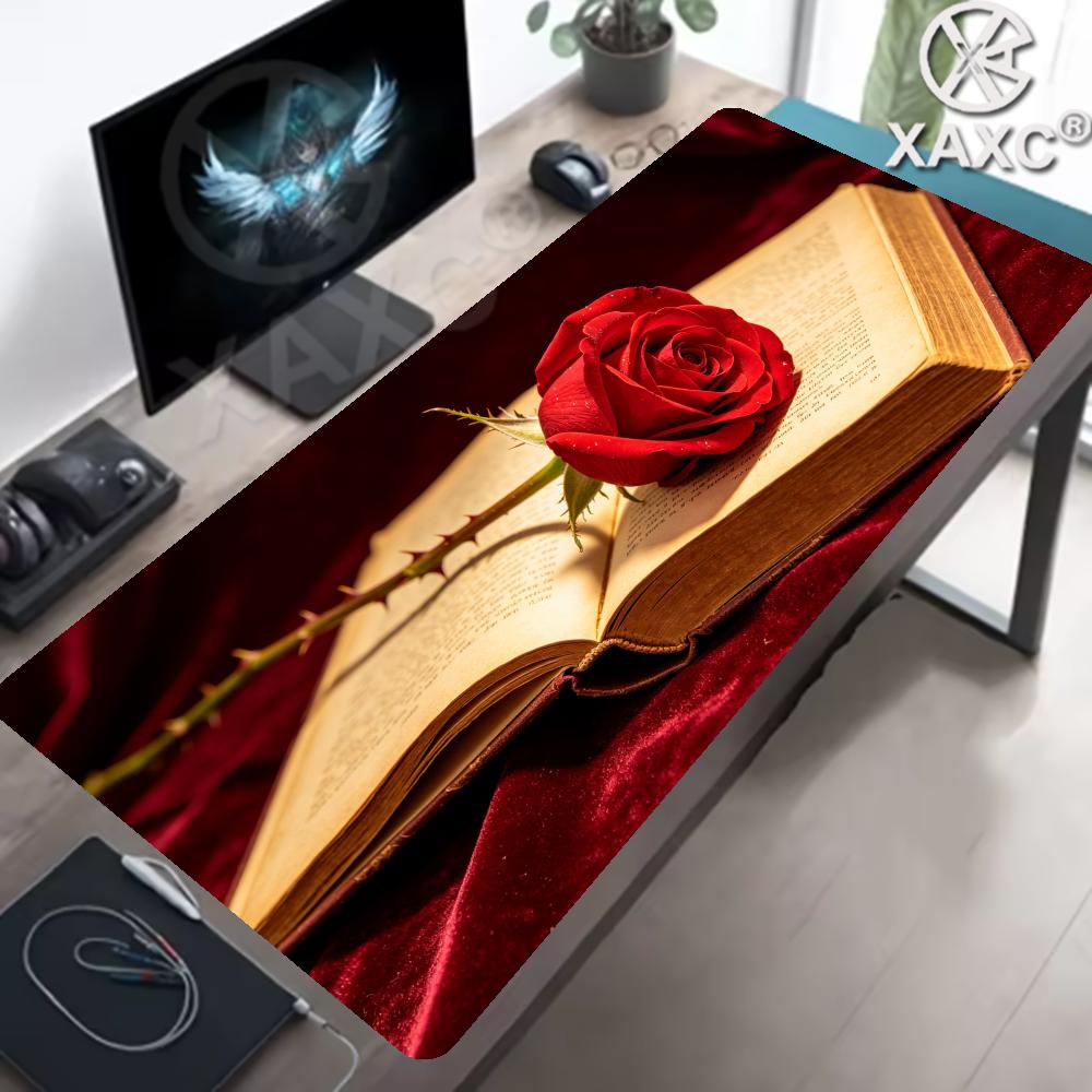 Vintage Rose & Book Desk Mat,  – Vintage Gaming Accessories Bewertung und Preis