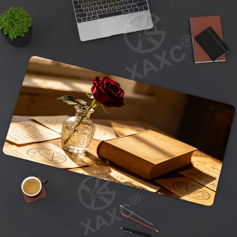 Vintage Rose & Book Desk Mat,  – Vintage Gaming Accessories Bewertung und Preis