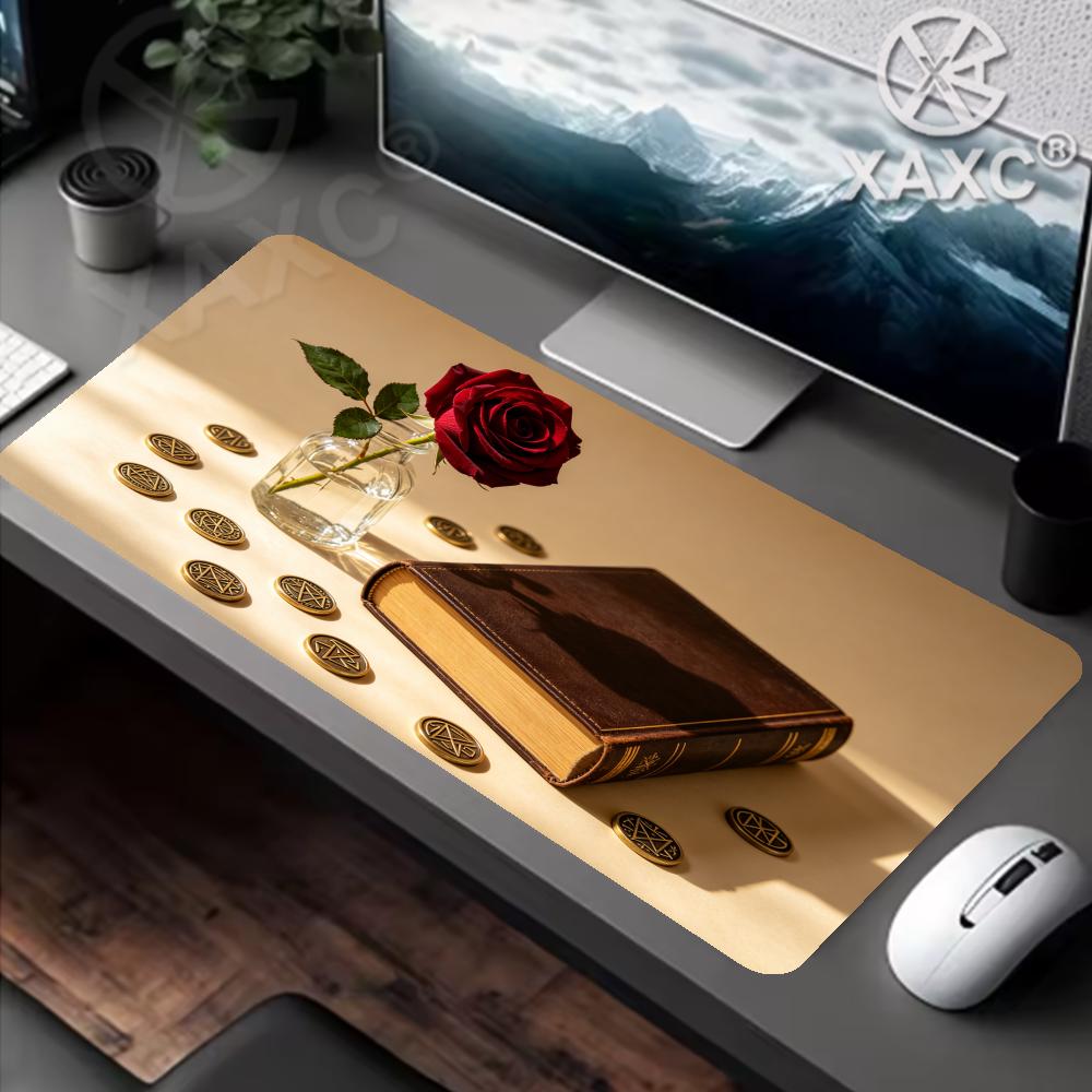Vintage Rose & Book Desk Mat,  – Vintage Gaming Accessories Bewertung und Preis