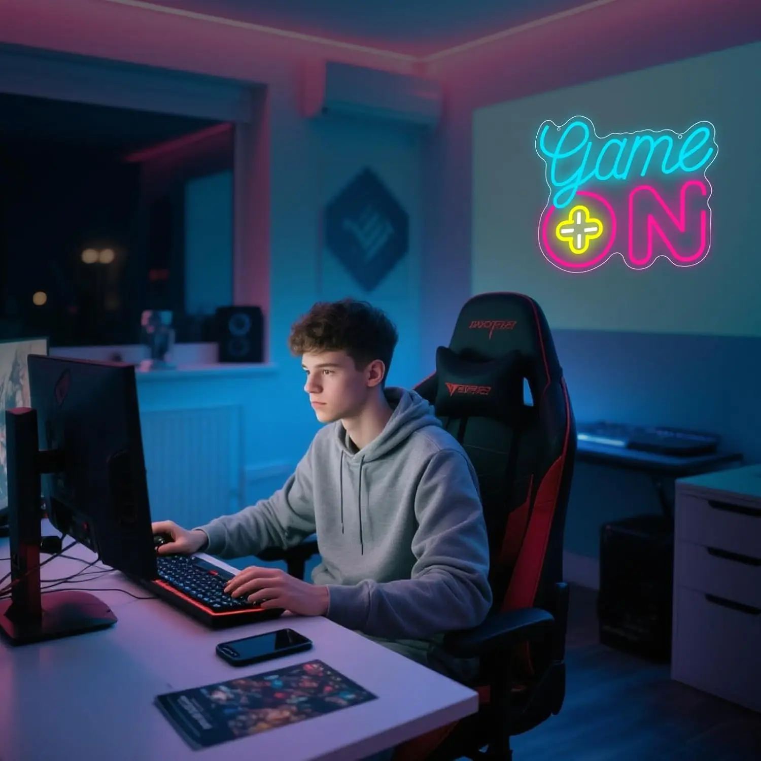 Game on Neon Sign Gaming LED N – Gaming Accessories For Kids Room Bewertung und Preis