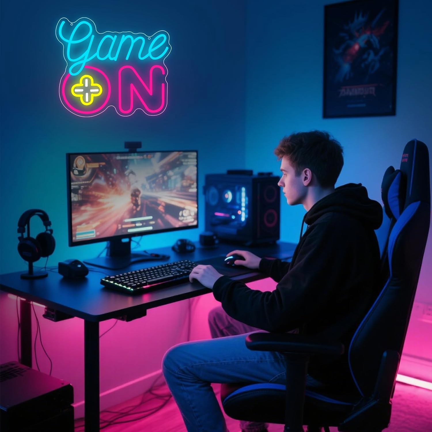 Game on Neon Sign Gaming LED N – Gaming Accessories For Kids Room Bewertung und Preis